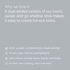 Dual-Ended Long-Wear Cream Eyeshadow Stick
