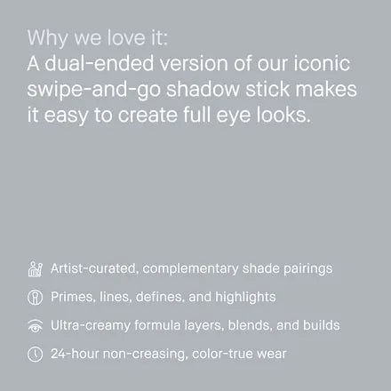 Dual-Ended Long-Wear Cream Eyeshadow Stick